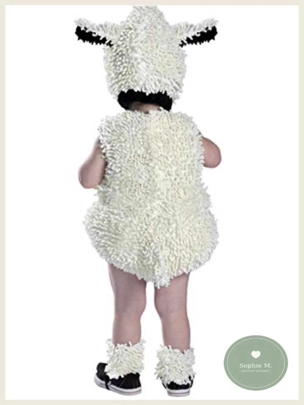 Lamb Costume Baby 18M-2T Romper Hood Shoe Covers